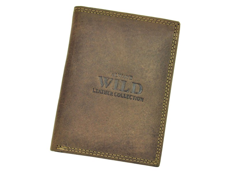 

Мужской кожаный кошелек Wild N890-MHU Коричневый