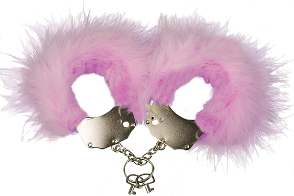

Наручники металлические с розовой отделкой Adrien Lastic Handcuffs Pink
