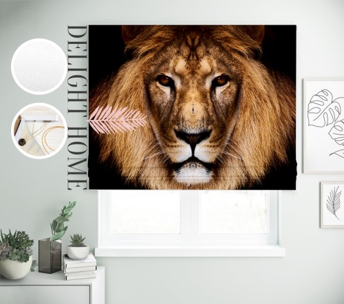 

Римская штора с фотопечатью 00-544 система Light I&H Блекаут Нова 140*170 см