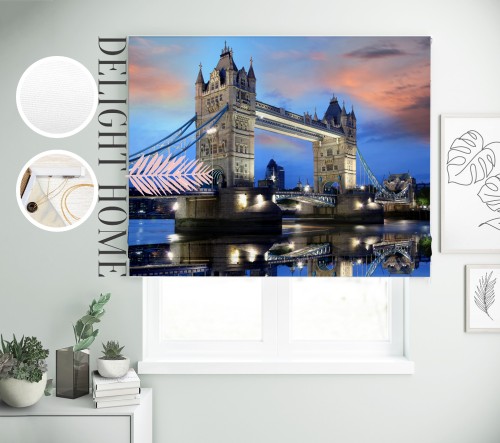 

Римская штора с фотопечатью 00-008 система Light I&H Блекаут Нова 180*170 см