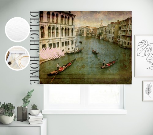 

Римская штора с фотопечатью 00-055 система Light I&H Блекаут Нова 40*170 см