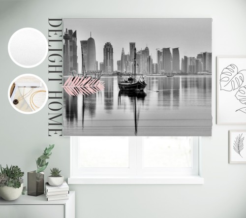

Римская штора с фотопечатью 00-573 система Light I&H Блекаут Нова 260*170 см