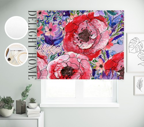 

Римская штора с фотопечатью 02-226 система Light I&H Блекаут Нова 120*170 см