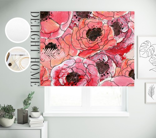 

Римская штора с фотопечатью 02-238 система Light I&H Блекаут Нова 140*170 см