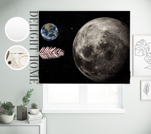 

Римская штора с фотопечатью 05-181 система Light I&H Блекаут Нова 40*170 см