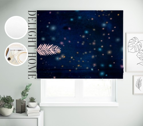 

Римская штора с фотопечатью 08-048 система Light I&H Блекаут Нова 60*170 см