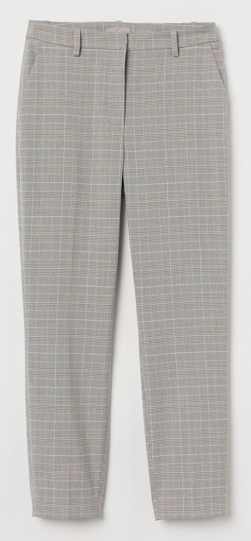 

Брюки H&M 7797811-AECP 50 Серые с бежевым и белым