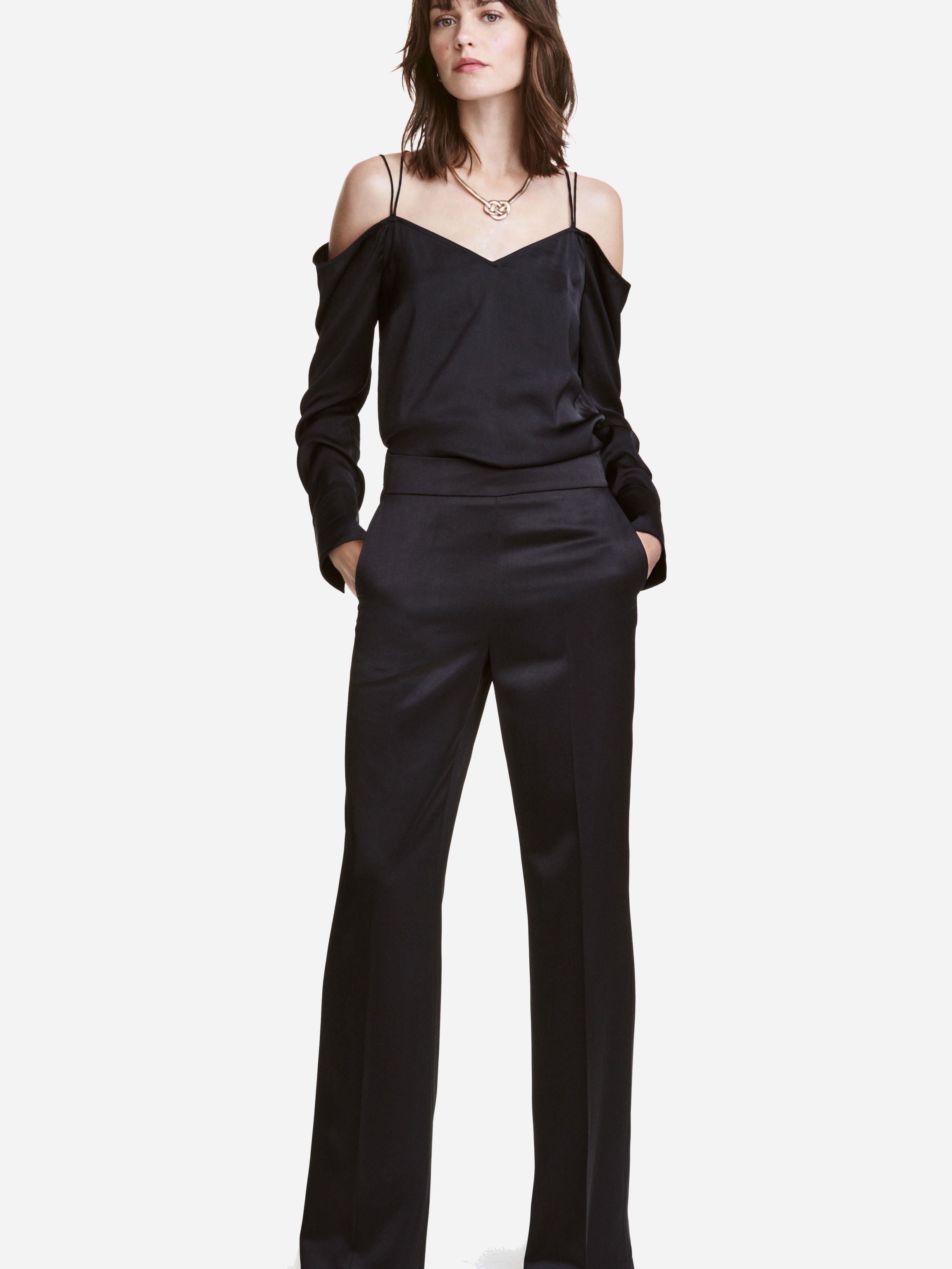 

Брюки H&M 4205424-AAAD 42 Черные