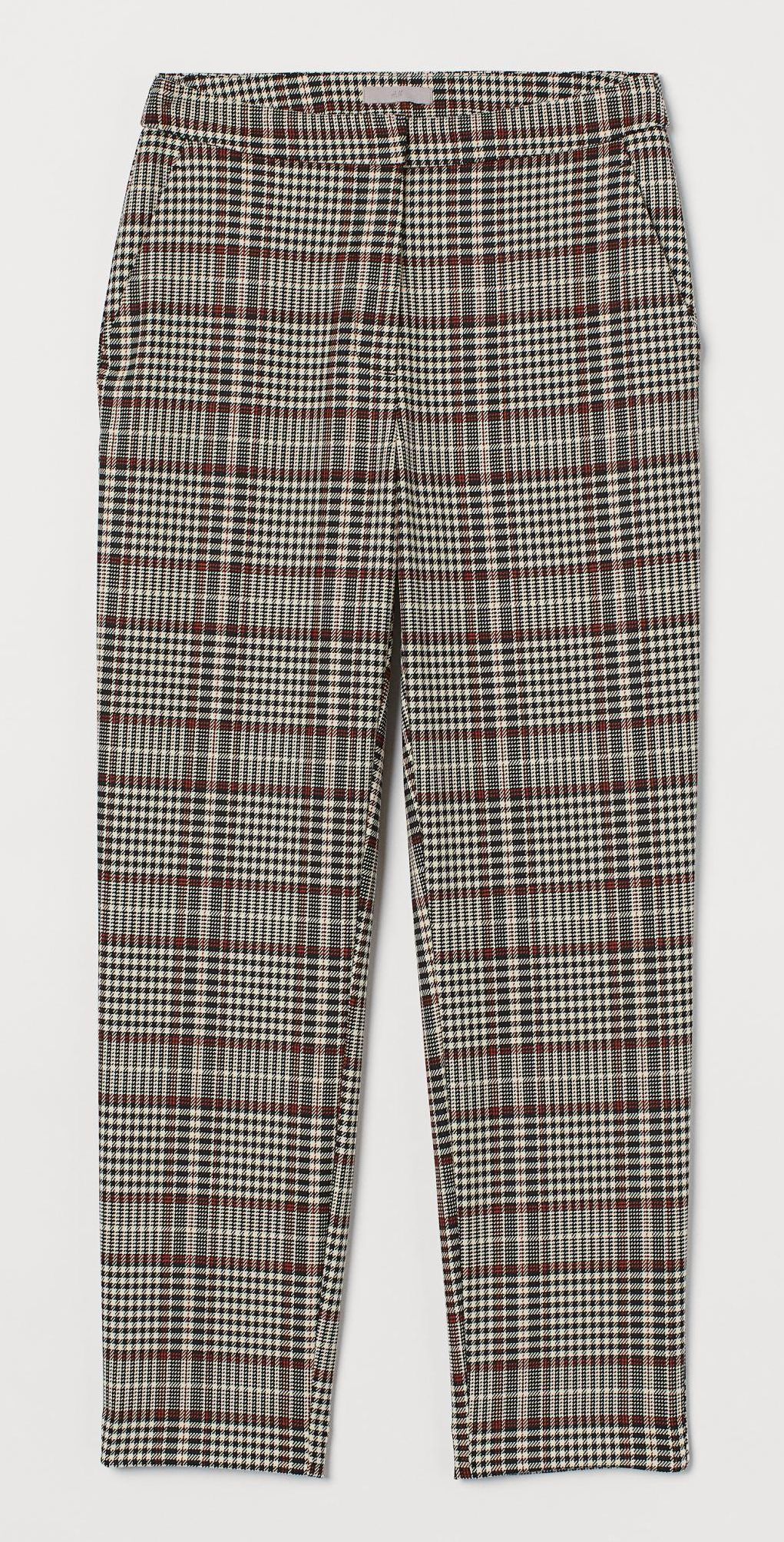 

Брюки H&M 7083110-AFEH 44 Бежево-красные в клетку
