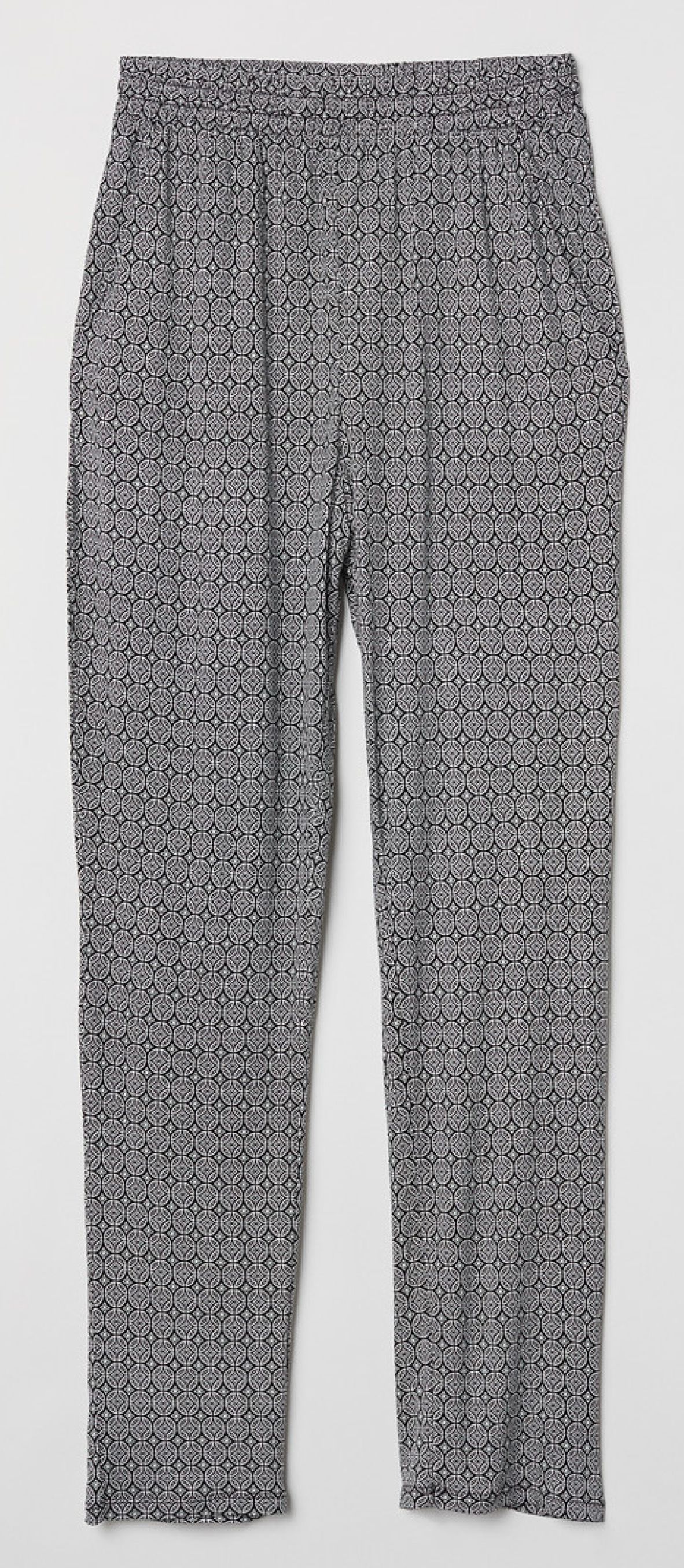 

Брюки H&M 6120757-ADWS M Черные в белый узор