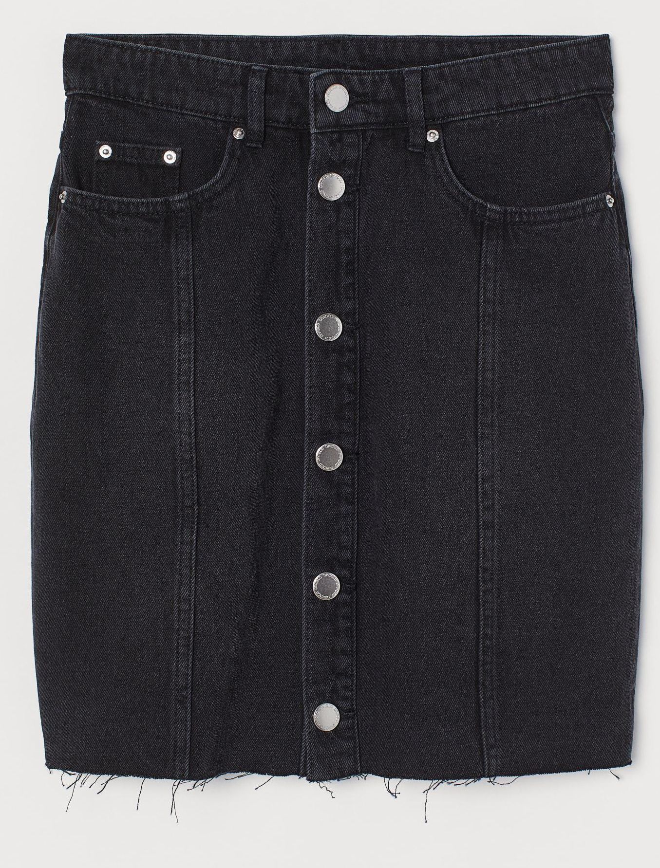 

Юбка джинсовая H&M 8211071-AAAD 36 Черная