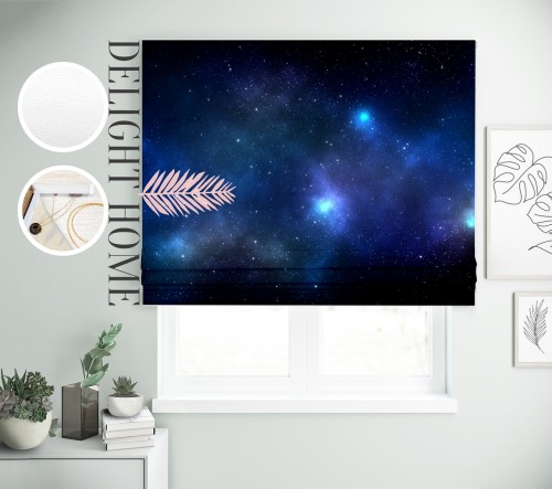 

Римская штора с фотопечатью 07-008 система Light I&H Блекаут Нова 90*170 см