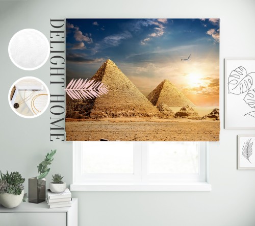 

Римская штора с фотопечатью 05-681 система Light I&H Блекаут Нова 170*170 см