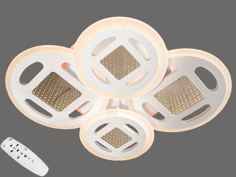 

Потолочная LED-люстра с 3d эффектом 6016/22WH Handmade (YE-6016/2+2WH)