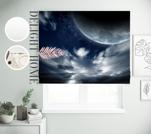 

Римская штора с фотопечатью 08-101 система Light I&H Блекаут Нова 230*170 см