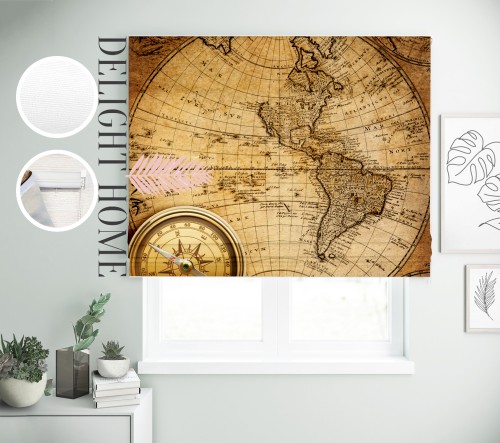 

Римская штора с фотопечатью 08-117 система Prestige I&H Блекаут Нова 280*170 см