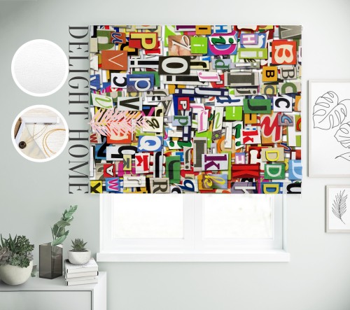 

Римская штора с фотопечатью 08-111 система Light I&H Блекаут Нова 130*170 см