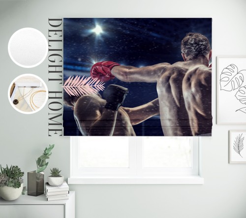 

Римская штора с фотопечатью 10-062 система Light I&H Блекаут Нова 70*170 см