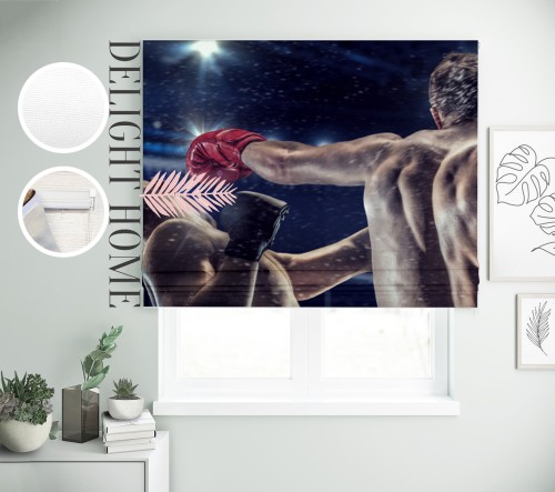 

Римская штора с фотопечатью 10-062 система Prestige I&H Джуси велюр 250*170 см