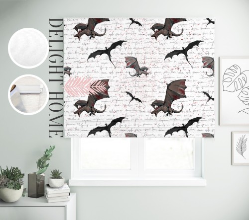 

Римская штора с фотопечатью 15-006 система Prestige I&H Джуси велюр 280*170 см