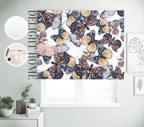 

Римская штора с фотопечатью 15-003 система Light I&H Блекаут Нова 90*170 см