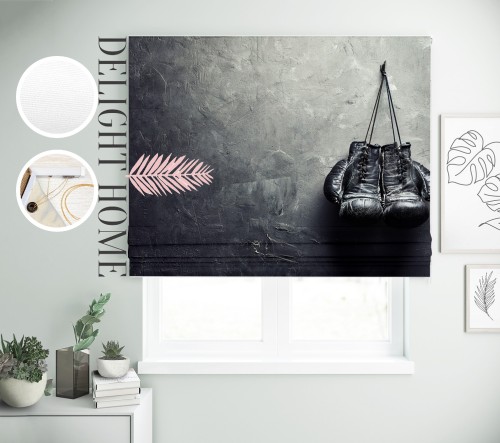

Римская штора с фотопечатью 10-804 система Light I&H Блекаут Нова 90*170 см