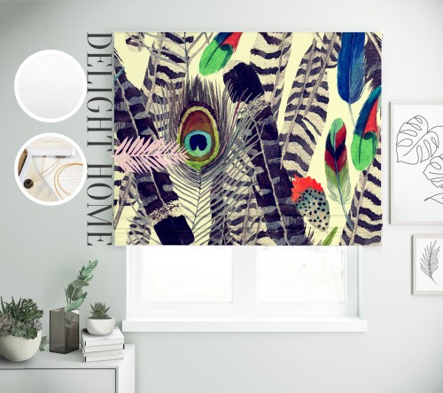 

Римская штора с фотопечатью 15-020 система Light I&H Блекаут Нова 270*170 см