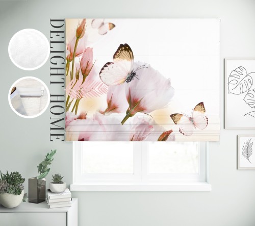 

Римская штора с фотопечатью 18-081 система Prestige I&H Джуси велюр 70*170 см