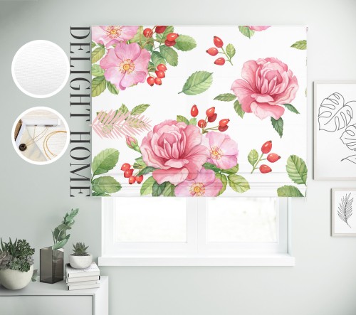 

Римская штора с фотопечатью 15-057 система Light I&H Блекаут Нова 70*170 см