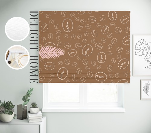 

Римская штора с фотопечатью 15-049 система Light I&H Блекаут Нова 60*170 см