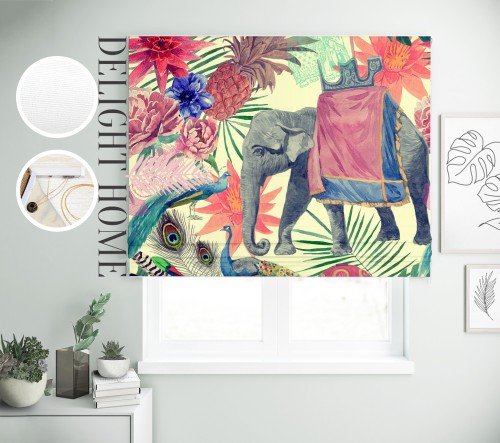 

Римская штора с фотопечатью 15-016 система Light I&H Блекаут Нова 200*170 см