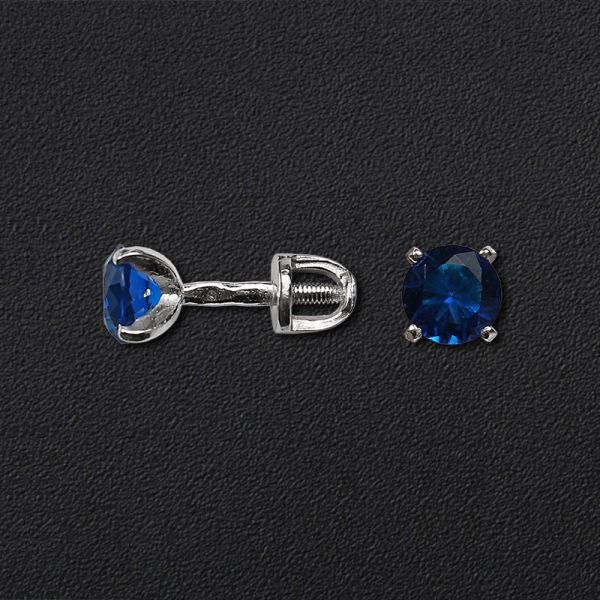 

Серьги-гвоздики серебряные 2006-blu