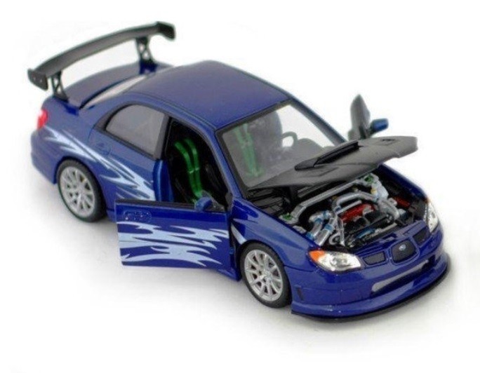 

Машинка инерционная металл 1:24 SUBARU IMPREZA 22487W WELLY синяя