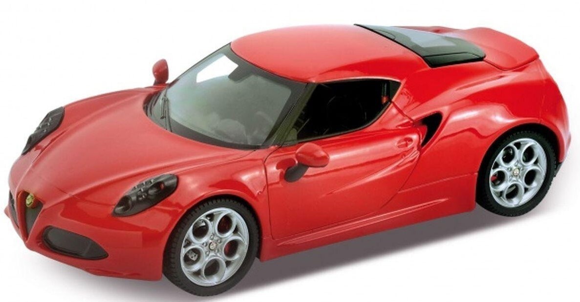 

Машинка металл инерционная 1:24 ALFA 4C 24048W WELLY красный