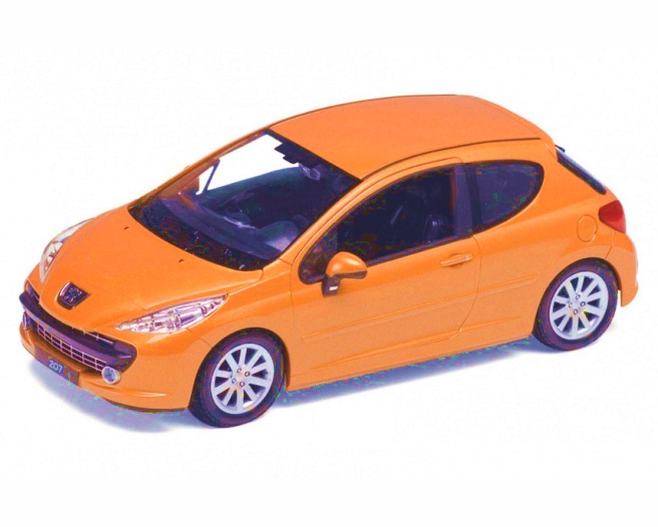 

Машинка инерционная металл 1:24 PEUGEOT 207 22492W WELLY оранжевый