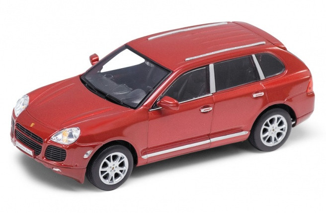 

Машинка инерционная металл 1:24 PORSCHE CAYENNE TURBO 22431W WELLY красный