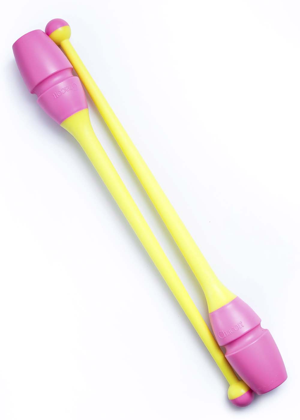 

Булавы для гимнастики CHACOTT 65204 36.5см пластик+резина 36.5cm Pink - Yellow (CC65204)