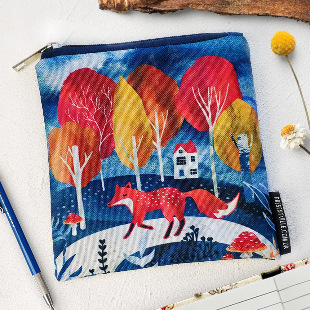 

Косметичка квадратная Basic Presentville Лиса 16x16 см