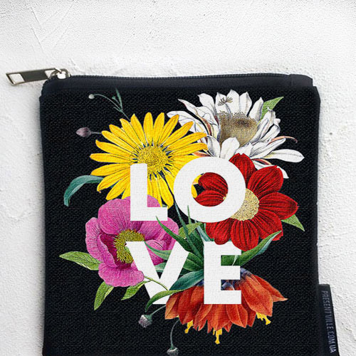 

Косметичка квадратная Basic Presentville Love 16x16 см