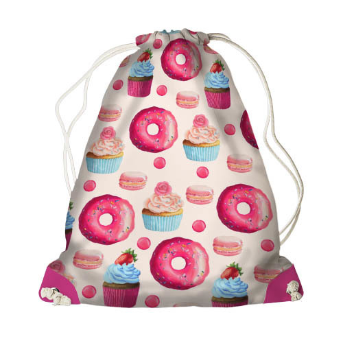 

Рюкзак-мешок MINI Presentville Розовые пироженки 26x36 см