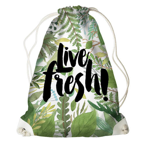 

Рюкзак-мешок Presentville Live fresh 33x45 см
