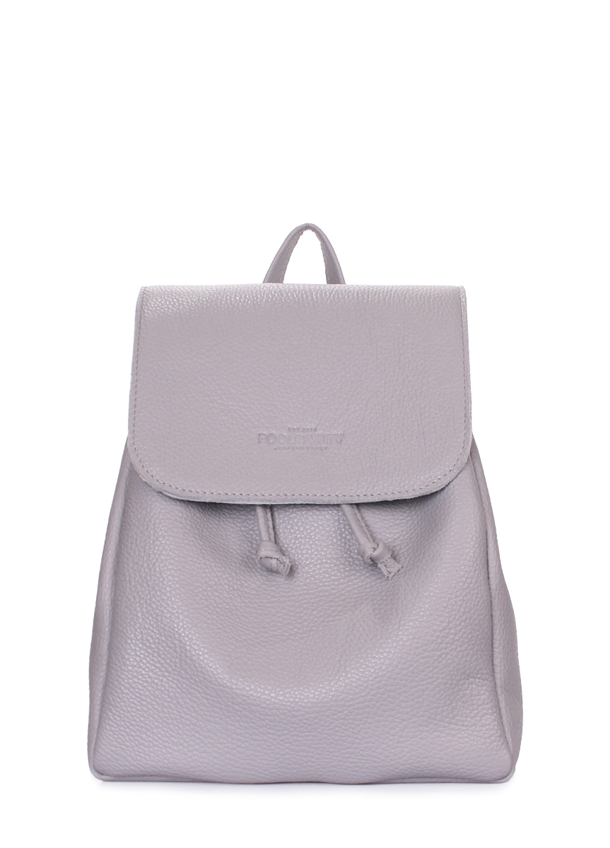 

Кожаный рюкзак POOLPARTY Paris grey