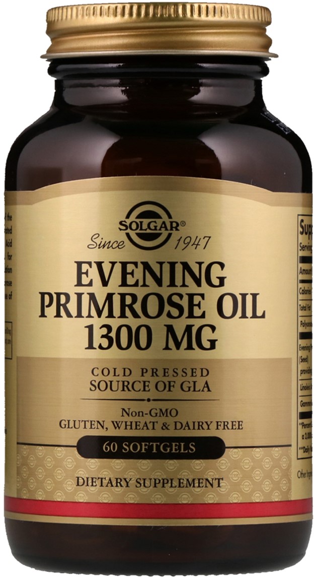 

Жирные кислоты Solgar Evening Primrose Oil Масло примулы вечерней 1300 м 60 капсул (033984010574)