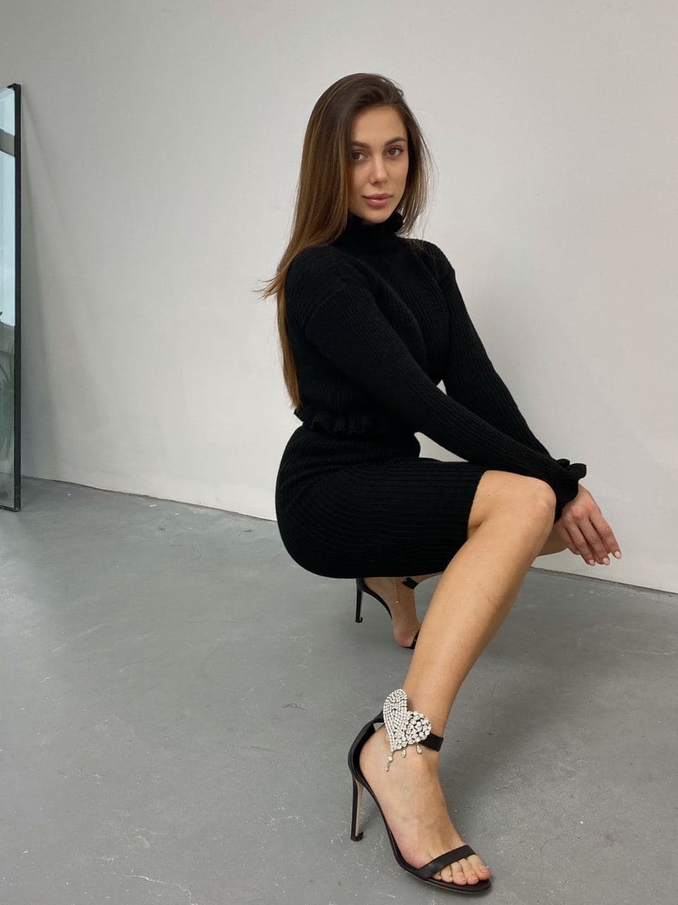 

Костюм mrgrt 42-44 черный Вязка