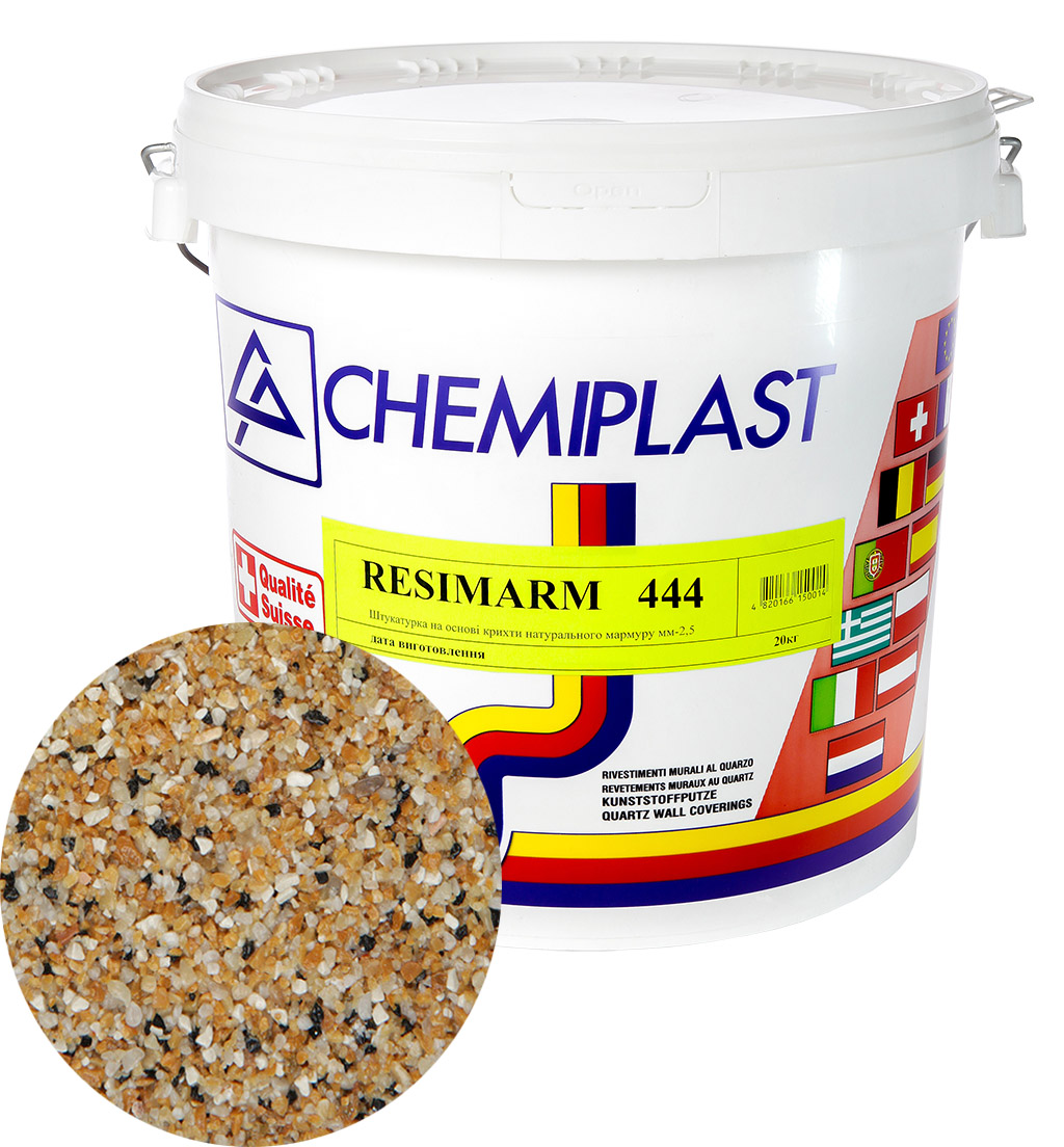 

Декоративна штукатурка CHEMIPLAST RESIMARM 444 мармур 2,5 мм 20 кг (4820166150366)