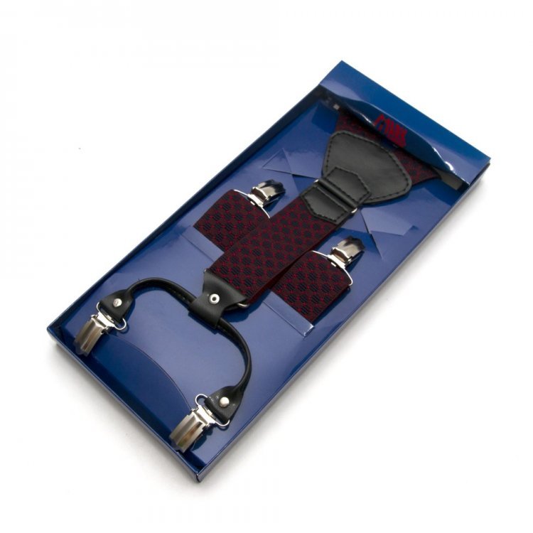 

Подтяжки Gofin suspenders 185х3,5 см Синий, Бордовый 000149945