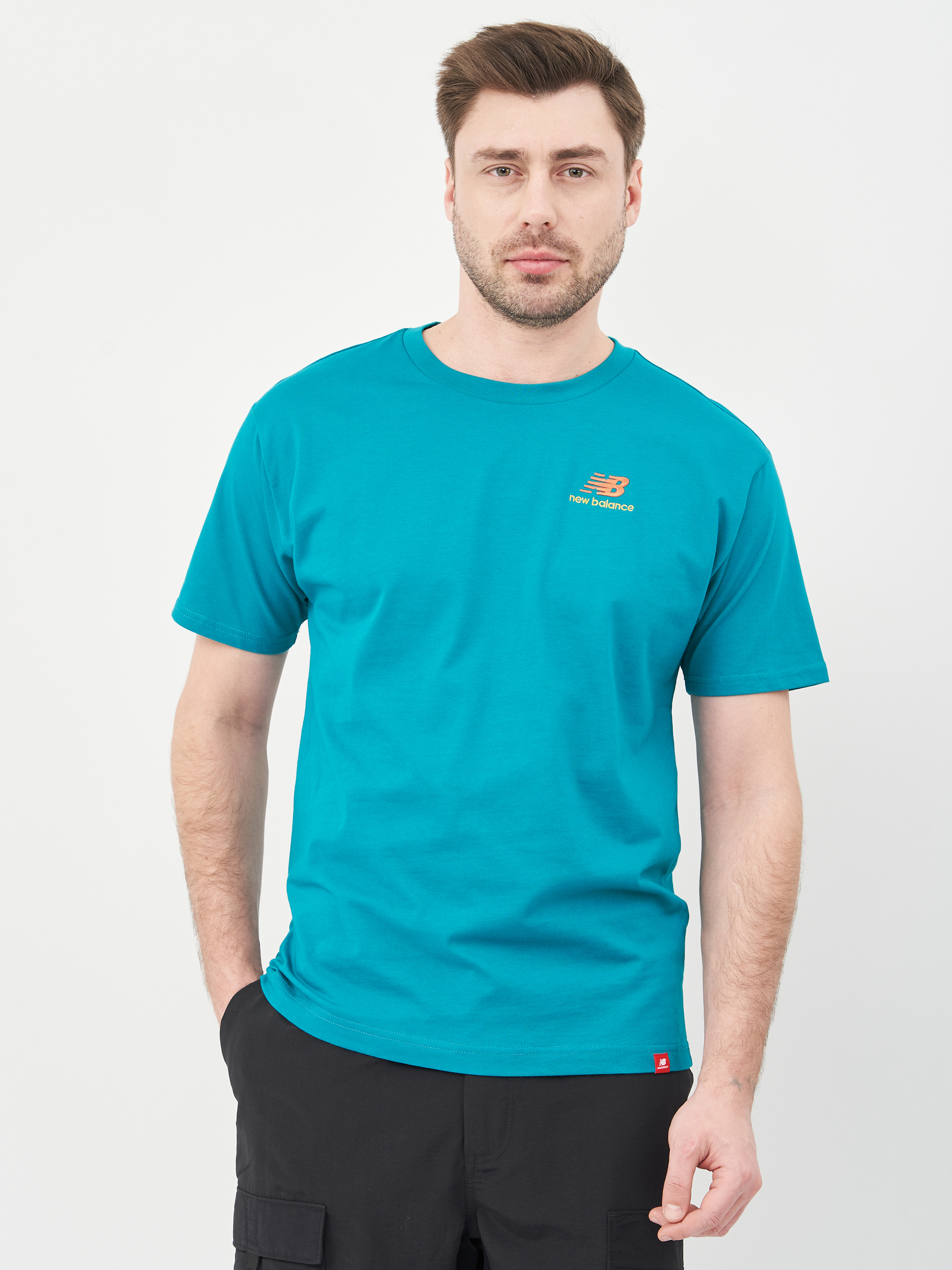 

Футболка New Balance Ess Embriodered MT11592TMT XL Бирюзовая