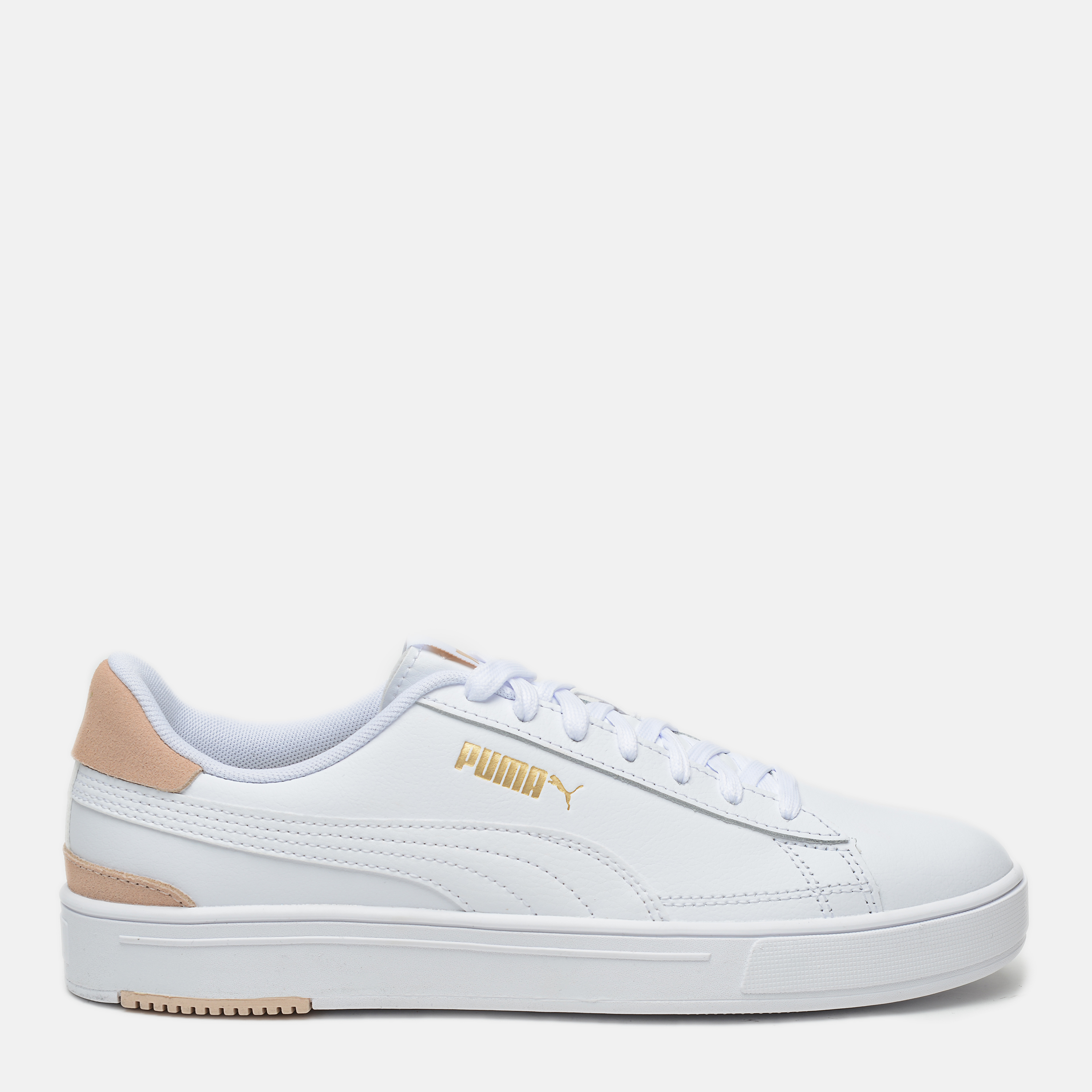 

Кеды Puma Serve Pro 38018801 38.5 (5.5) 24.5 см Puma White-Puma White-Shifting Sand-Puma Team Gold