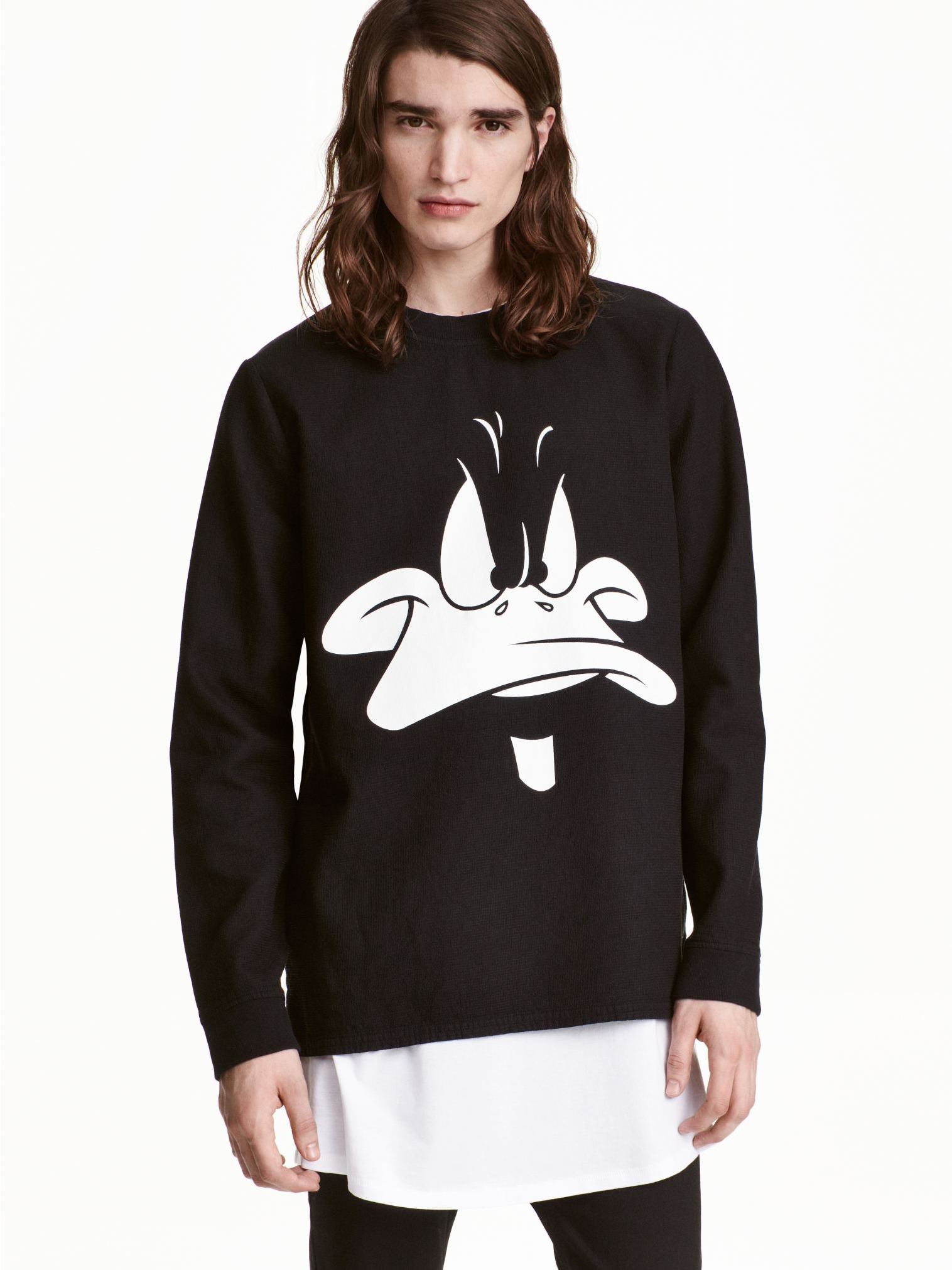 

Лонгслив H&M 0413073-4 S Черный