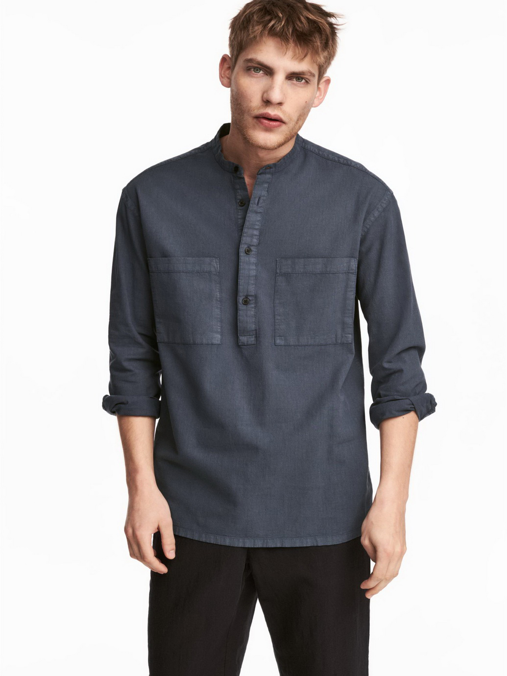 

Рубашка H&M 0495613-5 S Серая